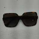 Dollger Oversized Square Sunglasses for Women Big Large Wide Fashion Shades for Men UV Protection Unisex (F: Black Gradient Leopard Frame)