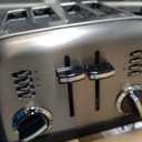 Cuisinart 4 Slice Toaster, Compact Stainless Steel Toaster with Extra-Wide Slots for Toasting Bread, French Toast, Bagels and Pastries, Defrost & Reheat Functions, CPT-180BKSP1, Black/Stainless Steel