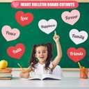 36 Pcs Large Valentines Day Heart Cutouts Paper Hearts Shape Cut-Outs Red Pink White Heart Cutouts Decorations for DIY Valentines Day Craft Love and Peace School Craft Projects,9.84x7.87 Inch