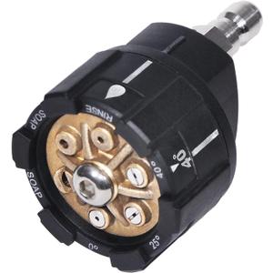 YAMATIC Pressure Washer Nozzle, 6-in-1 Quick Changeover & Easy Adjustable, Power Washer Tips with 1/4 inch Quick Connect, Max 4000PSI & 4.0GPM
