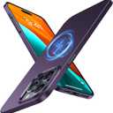 TORRAS Magnetic Slim Fit Designed for iPhone 15 Pro Case 2023, [Compatible with MagSafe] [Ultra Thin] Protective Matte Hard PC Cover Anti-Scratch Phone Case for iPhone 15 Pro, Elegant Purple