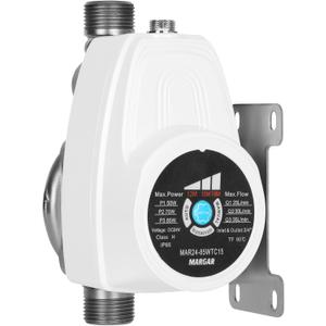 Smart Shower Water Pressure Booster Pump, 9.2GPM, 26.1 PSI, 85W Energy-Saving Booster Pump for Home, 1/2 NPT Interface Water Pressure Booster, Manual and automatic dual switch, Steady flow, Low Noise