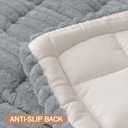 Smiry Couch Cover for Dogs Washable, Non Slip Fuzzy Pet Couch Covers for 3 Cushion Sofa Pet Friendly, Thick Soft Sofa Slipcovers Cushion Protector (Grey, 27.6" x 59")