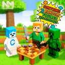 NMStore Magnetic Blocks - Build Mine Magnet World Edition - 100PCS + 3 Figures (with Accessories) + Gift Bag - for Toddlers Gifts for 3+ Years Old Girls Boys | 1" Magnet Cubes