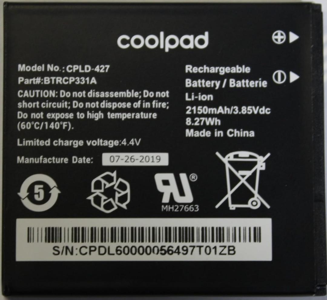 Generic Original Battery for Coolpad Surf CP331A | 2150mAh | CPLD-427