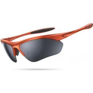 Lamicall 22g Polarized Sports Sunglasses for Men Women - UV400 Protection Sun Glasses for Running Cycling Baseball Driving