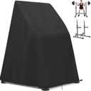 Squat Rack Cover Only Compatible with K KiNGKANG, 420D Heavy Duty Waterproof Workout Equipment Cover with Corner Buckles, Fitness Equipment Covers with Drawstring, Black