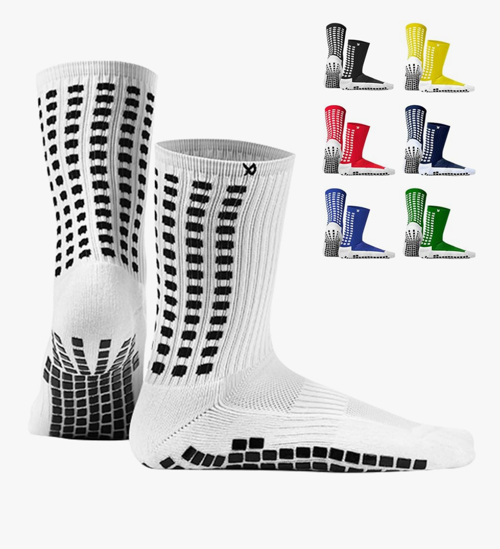Lux Dual Grip Socks - Soccer Grip Socks for Men and Women. GripArray Performance & Comfort,No Size