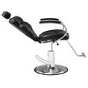 Merax Premium Reclining Barber Salon Chair for Hair Stylist, with Heavy Duty Hydraulic Pump, 360 Rotation, Tattoo Chairs Shampoo Beauty Salon Equipment, Black