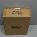 Cesun Small Bathroom Trash Can 2.1 Gallon Wastebasket, Modern Metal Garbage Can Office Waste Basket, Matte Black Stainless Steel Trash Bin for Bedroom, Home Office, Toilet, rv, Near Desk, Under Sink