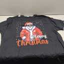 African American Santa Christmas Shirt Pajama Cool Black T-Shirt Black Size 3XL