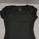 Trendy Queen Tshirts Shirts for Women Double Lined Going Out Crop Tops 2025 Spring Summer Workout Y2k Clothes Beach Fashion (Size Small, Black)