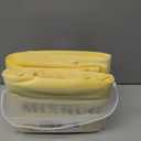 Mixhug Set of 2 Cozy Velvet Square Decorative Throw Pillow Covers for Couch and Bed, Pale Yellow, 18 x 18 Inches