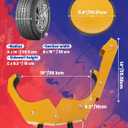 Trailer Wheel Lock 2 Pack Heavy-Duty Adjustable Anti-Theft Trailer Wheel Clamp Locks for Cars, Trucks, SUVs, Camper