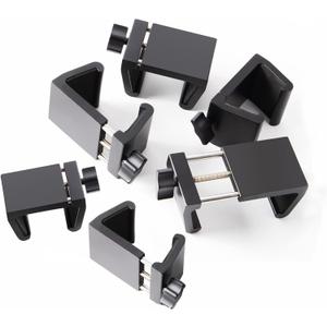Universal Heavy-Duty Outdoor Furniture Clips for Wicker Patio Furniture, Anti-Separation Locking System for Sectional Couch, Secures up to 2.5" Square & Round Tubes (6pcs)