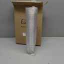 Eupako 9 oz Plastic Cups with Lids 100 Sets, Disposable Clear Cups with Lids, Cold Drink Containers for Beverage, Parfait, Smoothie