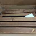 Folding Balcony Railing Table, Solid Wood Balcony Hanging Table, Railing Plant Holder, Balcony Bar Table Furniture for Apartment, Patio, Deck