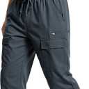 Mens Long Shorts Below Knee Length 3/4 Joggers Quick Dry Hiking Shorts Lightweight Casual Cargo Shorts, Size: 40