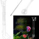 Rainmae Aquarium Feeding Dish Set, Transparent Aquarium Feeder Tube Kit, Fish Tank Feeding Supplies with Cleaning Brush and Food Scattering Prevention