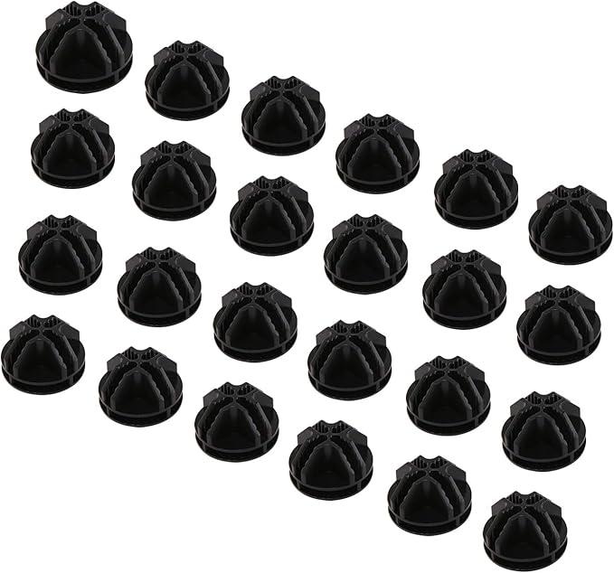 C&A HOME Plastic Connectors for DIY Small Animal Playpen and Cube Storage Unit, Cube Portable Wardrobe, Cube Shoe Rack, 55 Pieces, ABS Connector with 8 Slots