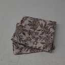 Floral Block Print Pillow Covers 18x18 Set of 2 Vintage Flower Brown Grey Decorative Throw Pillows Outdoor Rustic Farmhouse Pillowcases Cushion Case Decor for Home Sofa Couch Bed