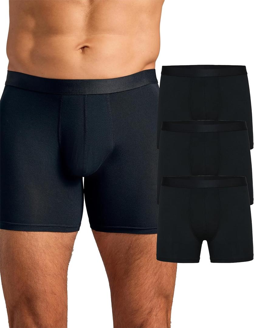 True Classic Mens Underwear Mens Boxer Briefs Pack, 6 Boxer Brief & 4 Trunk Novelty Underwear for Men, Micromodal (XL)