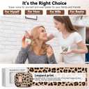 For AirPods Pro 3 Case 2025, with Safty Lock & Phone Stand for Floral AirPods Pro 3 Generation Case Cover for Women Girly, iPod Pro 3 Case with Keychain & Cleaner Kit - Leopard Print
