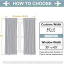 ChrisDowa Grommet Blackout Curtains for Bedroom and Living Room - 2 Panels Set Thermal Insulated Room Darkening Curtains (Navy Blue, 42W x 63L)
