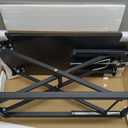 VebaCidi Height Adjustable Sit to Stand Desk Riser, Compact Standing Desktop Converter for Monitor or Laptop, Black