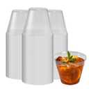 RW Base 9 oz Clear Plastic Tumbler - 3 1/2" x 3 1/2" x 2 3/4" - 500 Count Box
