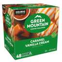 Green Mountain Coffee Roasters Caramel Vanilla Cream, Single-Serve Keurig K-Cup Pods, Flavored Light Roast Coffee Pods, 48 Count