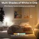 Linkind Smart Light Bulbs, Warm White to Daylight (2700K-6500K), Alexa Light Bulbs, Work with Alexa & Google Home, 60W Equivalent, Efficient 8.5W, 2.4G WiFi Bluetooth LED CRI>90, A19 E26 800LM, 4Pack