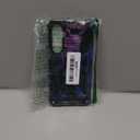 Phone Case for Galaxy-A35-5G Case w/Tempered Glass Screen Protector(Full Coverage) [Full-Body][15FT Mil-Grade][Built-in Kickstand] Car Magnetic Protective Cover for Women Man Blue Black Star Galaxy