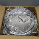 Chafing Dishes for Buffet 2 Pack, 5QT Round Chafing Dish Buffet Set [Elegant Gold and Silver Colors] Stainless Steel Buffet Food Warmers Sets for Catering Events Home Parties Dinners with Complete Set