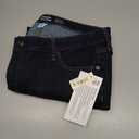 Amazon Essentials Women's Mid-Rise Stretchy Skinny Denim Jeans, 5-Pocket, Black Rinse, 16