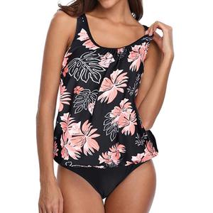 Holipick Women Plus Size 2 Pieces Tankini Swimsuits Tummy Control Bathing Suits with Boy Shorts Tank Top with Sports Bra, M