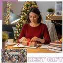 2 x ReliThick 7" x 6.5" 2026-2027 Pocket Calendar for Purse Small Monthly Planner Notebook PVC Cover Pocket Calendar Notepads Appreciation Present Gift for Women Mom Friend Teacher(Nature Floral)