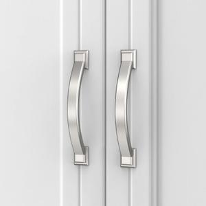 Asidrama 10 Pack 3.75 Inch(96mm) Brushed Satin Nickel Kitchen Cabinet Handles, Cabinet Pulls Kitchen Cabinet Hardware for Cupboard Drawer Pulls 3150