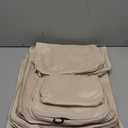 DIMJ Packing Cubes for Travel - 8 Pcs Lightweight Travel Cubes for Packing, Mesh Travel Packing Cubes Travel Packing Organizers with Large Toiletries Bag (Beige)