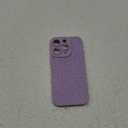 MZELQ for iPhone 16 Pro Case, Silicone Wave Ripple Cute Pattern, Camera Protection Soft Slim Phone Case for Girls Women -Purple