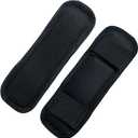 2 Pack Black Shoulder Strap Pad,Backpack Strap Pads,Removable Luggage Bags Shoulder Strap Pads,Pads Fastener Cushions for Bag Backpack Satchel
