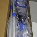 Cordless Pool Vacuum with Telescopic Pole, 18.5 GPM Powerful Suction, 1.5H Supercharge Technology, Handheld Rechargeable Pool Vacuum Cleaner for Above Ground/Inground Pools, Hot Tubs, Spas (Deep Blue)