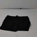 Hanes Women's Jersey Pocket Shorts, Drawstring Cotton Jersey Shorts, 7" Inseam (X-Large, Black)
