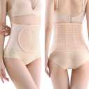 SUJAYU Abdominal Binder Post Surgery, Breathable Belly Band Postpartum Belly Wrap, C Section Belly Binder Abdominal Binder Hernia Belt for Women, Back Support Belt for Women (Beige, XX-Large)