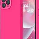 LOVE 3000 Designed for iPhone 13 Pro Max Case, Premium Silicone with [Soft Anti-Scratch Microfiber Lining] Shockproof Protective Phone Case for Men Women Girls 6.7", Hot Pink