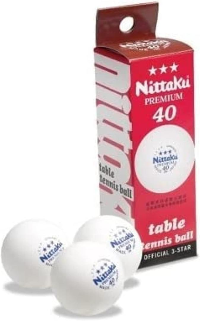 NITTAKU 3-Star Premium Table Tennis Balls