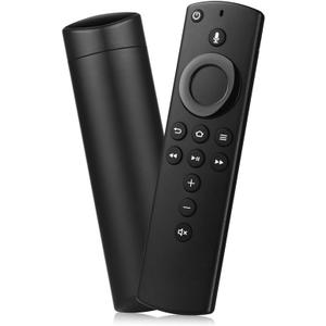 Replacement Voice Remote Control Compatible with All Fire-Series TVs Stick & Cube,TVs Stick Lite/Stick (2nd Gen)/TVs Stick 4K/TVs Cube (1st/2nd Gen),and fit for Smart TVs 3rd Gen (Total Black)