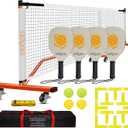 Portable Pickleball Net Set, 22FT Regularion Size Pickle Ball Net with Paddles Set, Outdoor Pickleballs and Carry Bag, Easy Setup for Indoor, Outdoor, Driveway