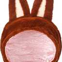 Little Monster Cartoon Ears Hat Toy Character Cosplay Dark Hat Fairy Tale Costume for Halloween Party Photo Prop (Brown)