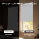 GENIMO Cordless Blackout Roller Shades, 40" W X 72" H, Light Grey